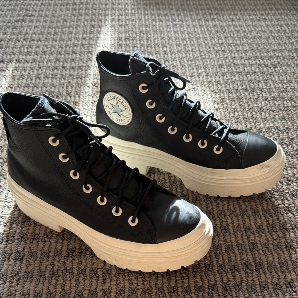 Converse Black Platform High-Tops